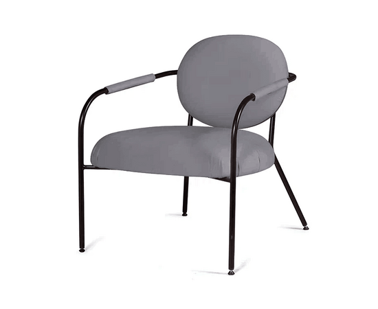 Лаунж кресло EGO, велюр серый, изображение 8 | Интернет магазин мебели и декора LifeDekor