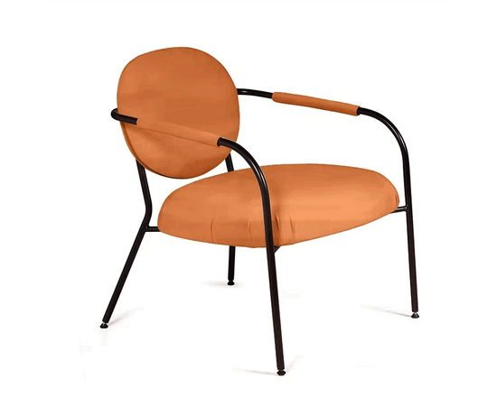 Лаунж кресло EGO, велюр терракот, изображение 3 | Интернет магазин мебели и декора LifeDekor