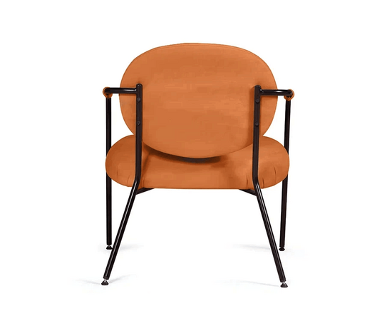 Лаунж кресло EGO, велюр терракот, изображение 7 | Интернет магазин мебели и декора LifeDekor