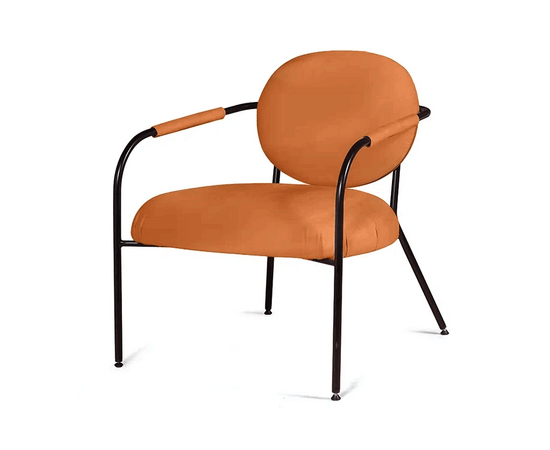 Лаунж кресло EGO, велюр терракот, изображение 8 | Интернет магазин мебели и декора LifeDekor