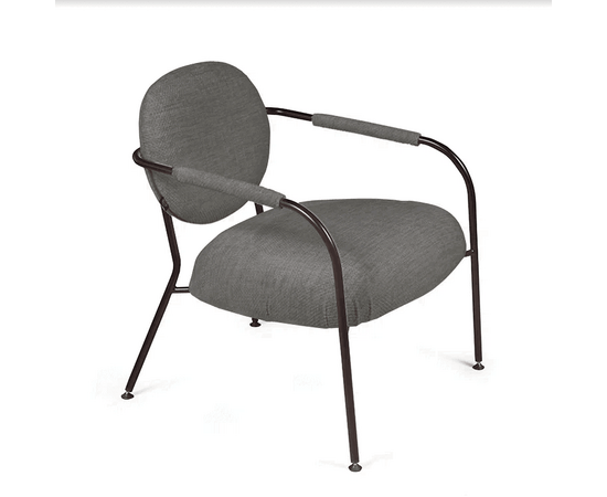 Лаунж кресло EGO, микромех темный, изображение 6 | Интернет магазин мебели и декора LifeDekor