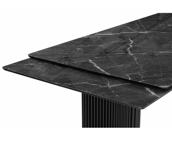 Стол стеклянный Мален 240x110 дарк / черный, изображение 4 | Интернет магазин мебели и декора LifeDekor