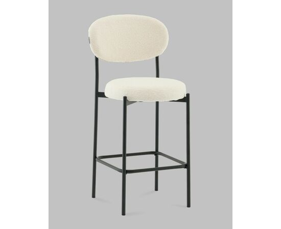 Стул полубарный Бриф DD букле молочный, изображение 2 | Интернет магазин мебели и декора LifeDekor