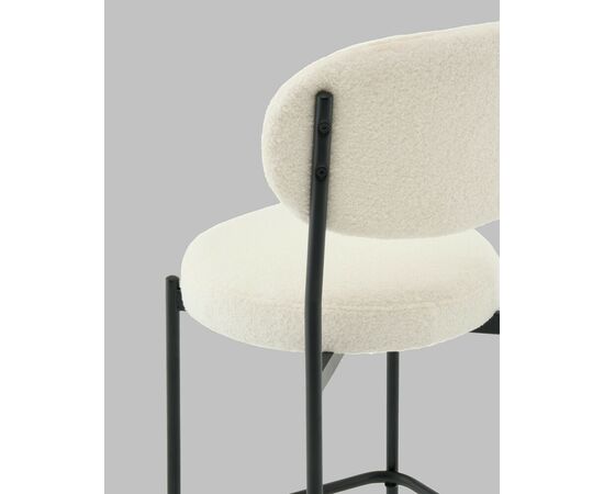Стул полубарный Бриф DD букле молочный, изображение 7 | Интернет магазин мебели и декора LifeDekor