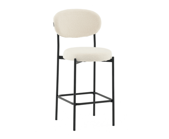 Стул полубарный Бриф DD букле молочный | Интернет магазин мебели и декора LifeDekor