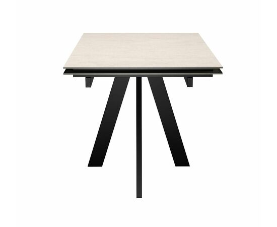 Стол DikLine DM110 Хромикс белый/опоры черные, изображение 3 | Интернет магазин мебели и декора LifeDekor