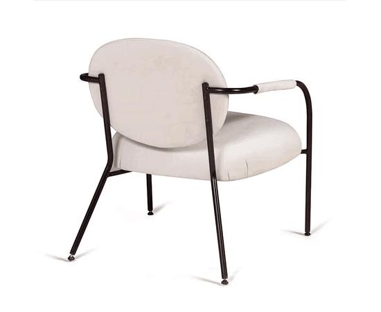 Лаунж кресло EGO, велюр белый, изображение 6 | Интернет магазин мебели и декора LifeDekor