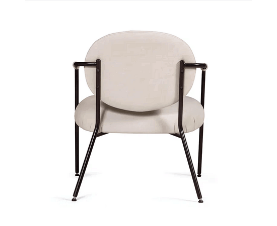 Лаунж кресло EGO, велюр белый, изображение 7 | Интернет магазин мебели и декора LifeDekor