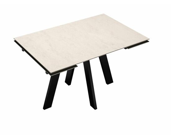 Стол DikLine DM110 Хромикс белый/опоры черные, изображение 4 | Интернет магазин мебели и декора LifeDekor