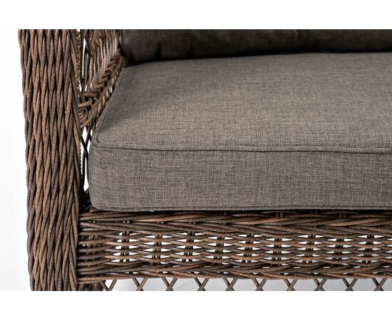"Гранд Латте" диван трехместный из искусственного ротанга, цвет коричневый, изображение 5 | Интернет магазин мебели и декора LifeDekor