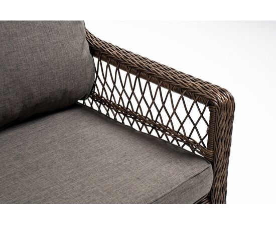 "Гранд Латте" диван трехместный из искусственного ротанга, цвет коричневый, изображение 8 | Интернет магазин мебели и декора LifeDekor