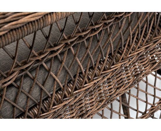 "Гранд Латте" диван трехместный из искусственного ротанга, цвет коричневый, изображение 9 | Интернет магазин мебели и декора LifeDekor