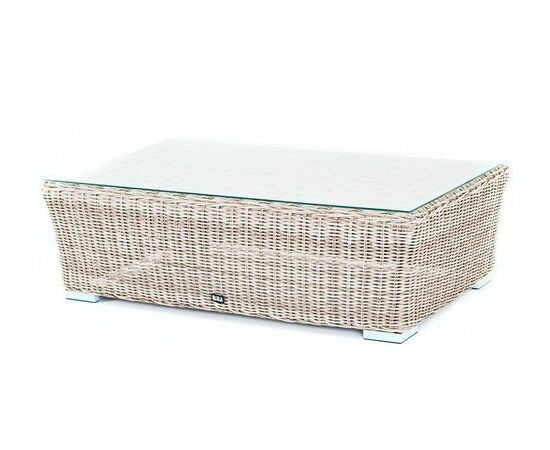 "Капучино" журнальный столик из искусственного ротанга, цвет бежевый | Интернет магазин мебели и декора LifeDekor