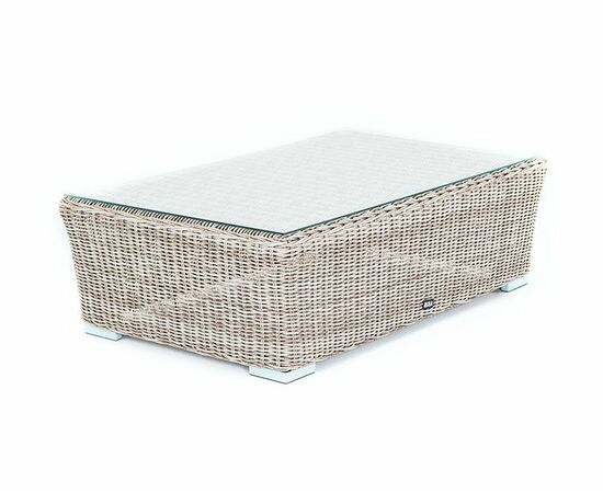 "Капучино" журнальный столик из искусственного ротанга, цвет бежевый, изображение 2 | Интернет магазин мебели и декора LifeDekor