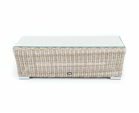 "Капучино" журнальный столик из искусственного ротанга, цвет бежевый, изображение 3 | Интернет магазин мебели и декора LifeDekor