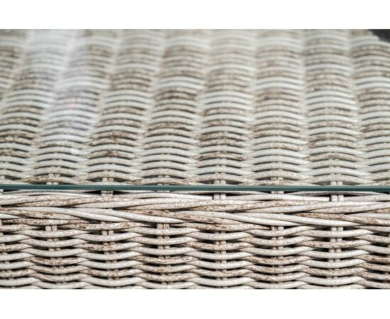 "Капучино" журнальный столик из искусственного ротанга, цвет бежевый, изображение 7 | Интернет магазин мебели и декора LifeDekor