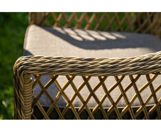 "Сицилия" обеденная группа плетеная, цвет соломенный, изображение 8 | Интернет магазин мебели и декора LifeDekor