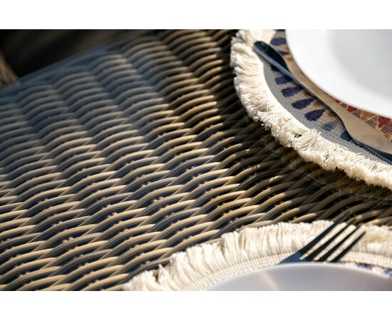 "Сицилия" обеденная группа плетеная, цвет соломенный, изображение 10 | Интернет магазин мебели и декора LifeDekor