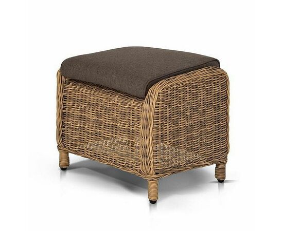 "Толедо" пуф плетеный, цвет соломенный | Интернет магазин мебели и декора LifeDekor