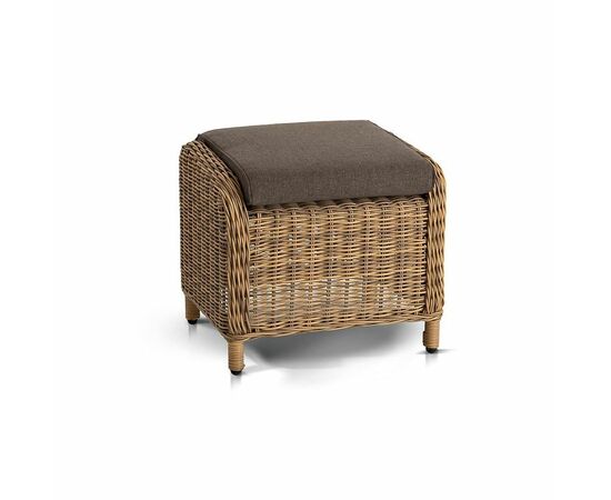 "Толедо" пуф плетеный, цвет соломенный, изображение 3 | Интернет магазин мебели и декора LifeDekor