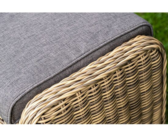 "Толедо" пуф плетеный, цвет соломенный, изображение 7 | Интернет магазин мебели и декора LifeDekor