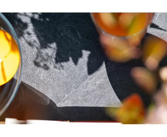 "Канны" лаунж-зона 4-местная из роупа со столом "Гранада" (серый гранит), основание дуб, роуп коричневый, ткань темно-серая, изображение 18 | Интернет магазин мебели и декора LifeDekor