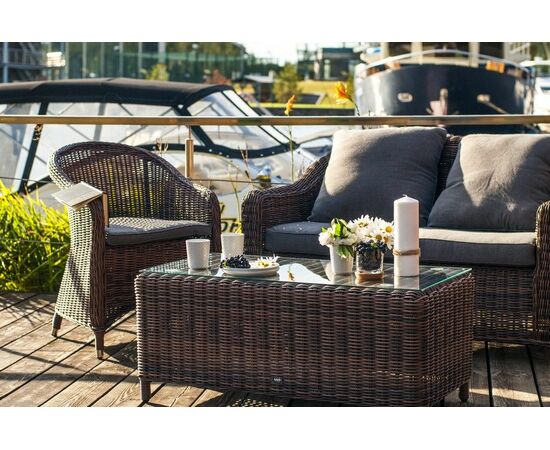 "Кон Панна С" лаунж зона из искусственного ротанга, цвет коричневый, изображение 4 | Интернет магазин мебели и декора LifeDekor