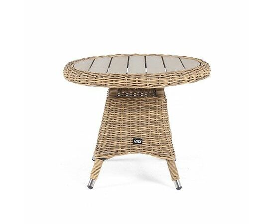 "Равенна" кофейный стол из искусственного ротанга, цвет соломенный, изображение 2 | Интернет магазин мебели и декора LifeDekor