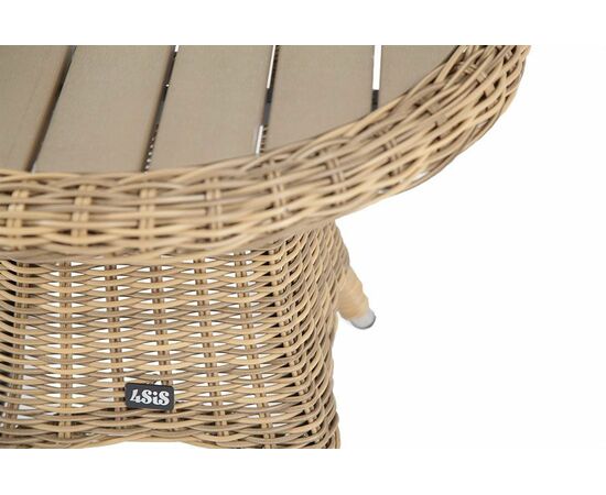 "Равенна" кофейный стол из искусственного ротанга, цвет соломенный, изображение 3 | Интернет магазин мебели и декора LifeDekor