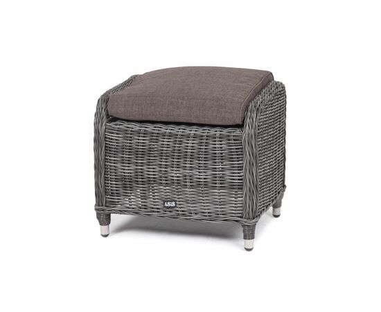 "Толедо" пуф плетеный, цвет графит | Интернет магазин мебели и декора LifeDekor