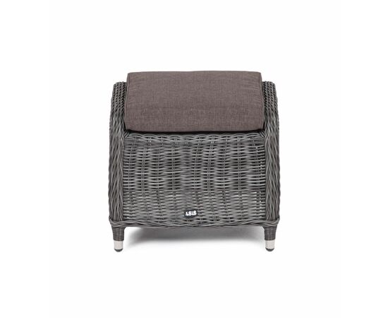 "Толедо" пуф плетеный, цвет графит, изображение 3 | Интернет магазин мебели и декора LifeDekor