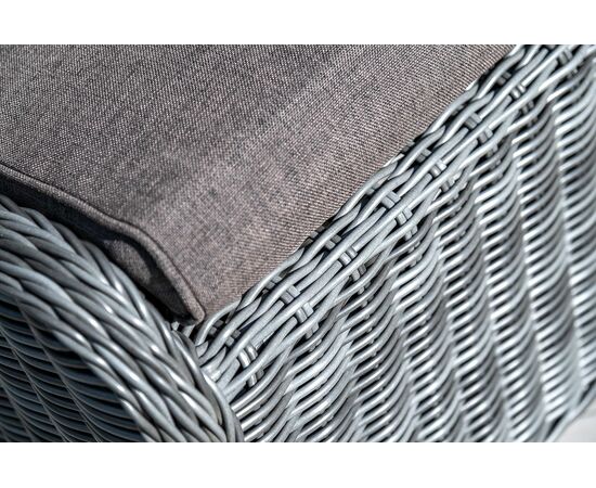 "Толедо" пуф плетеный, цвет графит, изображение 7 | Интернет магазин мебели и декора LifeDekor