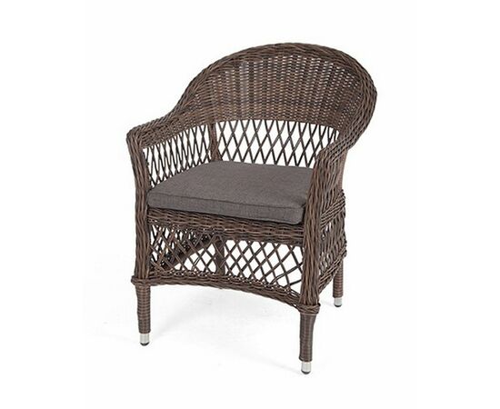 "Сицилия" плетеный стул из искусственного ротанга, цвет коричневый | Интернет магазин мебели и декора LifeDekor
