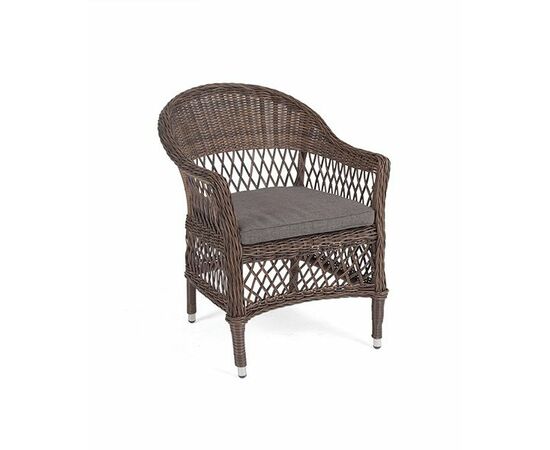 "Сицилия" плетеный стул из искусственного ротанга, цвет коричневый, изображение 3 | Интернет магазин мебели и декора LifeDekor