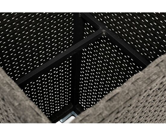 "Капучино" кашпо для цветов плетеное из искусственного ротанга, цвет бежевый, изображение 9 | Интернет магазин мебели и декора LifeDekor