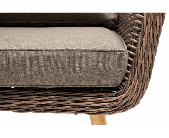 "Прованс" диван из искусственного ротанга трехместный, цвет коричневый, изображение 4 | Интернет магазин мебели и декора LifeDekor