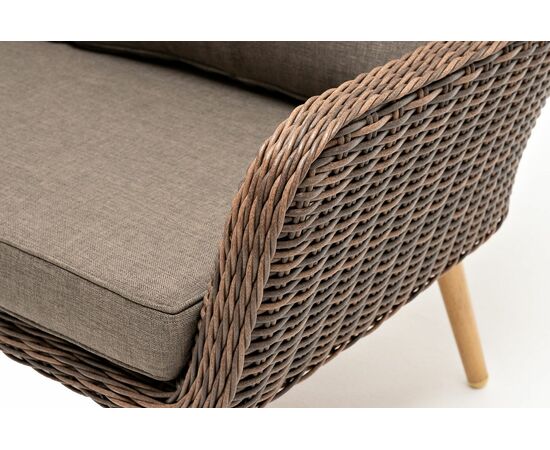 "Прованс" диван из искусственного ротанга трехместный, цвет коричневый, изображение 5 | Интернет магазин мебели и декора LifeDekor