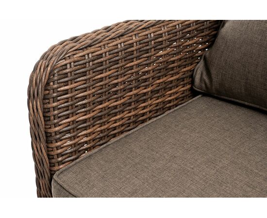 "Прованс" диван из искусственного ротанга трехместный, цвет коричневый, изображение 7 | Интернет магазин мебели и декора LifeDekor