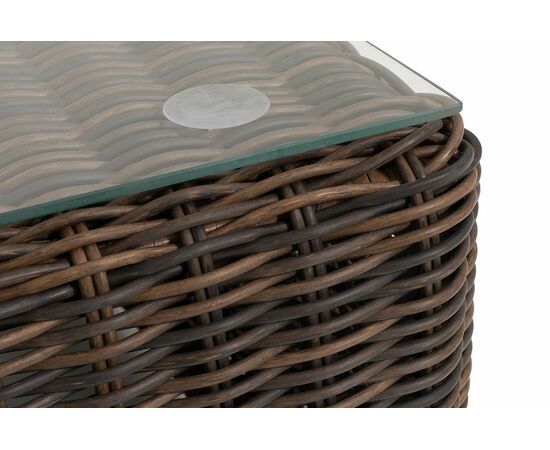 "Капри" журнальный столик плетеный, цвет коричневый, изображение 4 | Интернет магазин мебели и декора LifeDekor