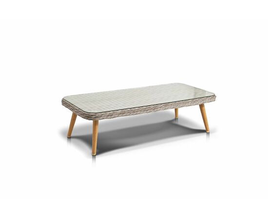 "Прованс" столик журнальный из ротанга, цвет бежевый, изображение 3 | Интернет магазин мебели и декора LifeDekor