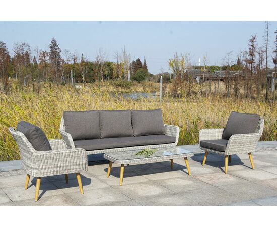 "Прованс" столик журнальный из ротанга, цвет бежевый, изображение 5 | Интернет магазин мебели и декора LifeDekor