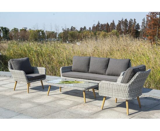 "Прованс" столик журнальный из ротанга, цвет бежевый, изображение 6 | Интернет магазин мебели и декора LifeDekor