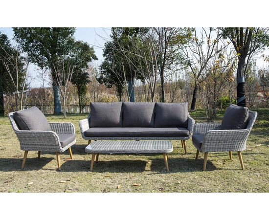 "Прованс" столик журнальный из ротанга, цвет бежевый, изображение 8 | Интернет магазин мебели и декора LifeDekor