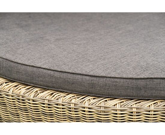 "Стильяно" плетеная кровать круглая, цвет соломенный, изображение 19 | Интернет магазин мебели и декора LifeDekor