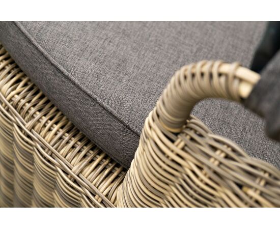 "Стильяно" плетеная кровать круглая, цвет соломенный, изображение 20 | Интернет магазин мебели и декора LifeDekor