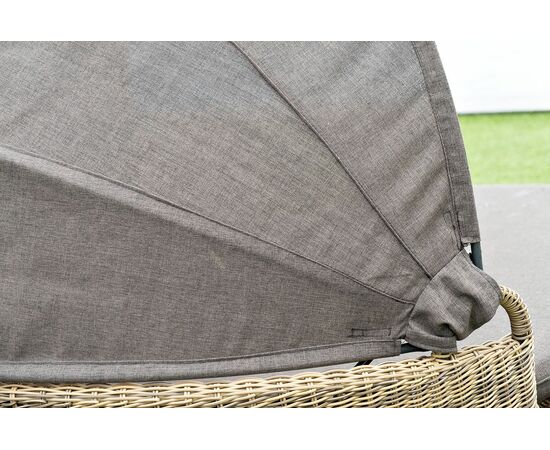 "Стильяно" плетеная кровать круглая, цвет соломенный, изображение 22 | Интернет магазин мебели и декора LifeDekor