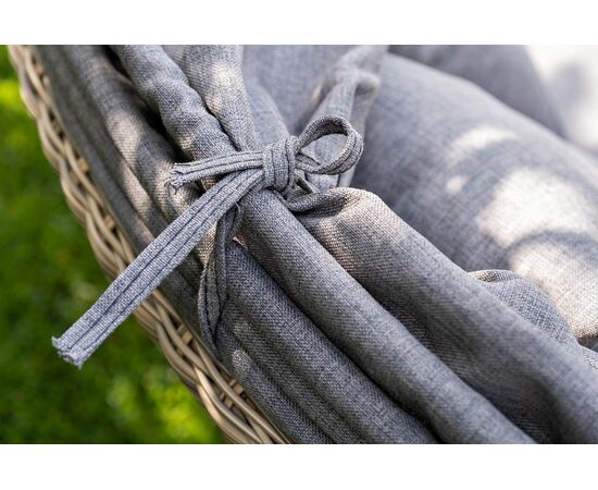 "Стильяно" плетеная кровать круглая, цвет соломенный, изображение 45 | Интернет магазин мебели и декора LifeDekor