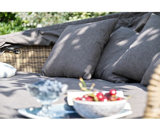 "Стильяно" плетеная кровать круглая, цвет соломенный, изображение 53 | Интернет магазин мебели и декора LifeDekor