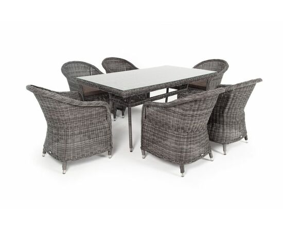 "Эспрессо" обеденная группа плетеная, цвет графит, изображение 7 | Интернет магазин мебели и декора LifeDekor