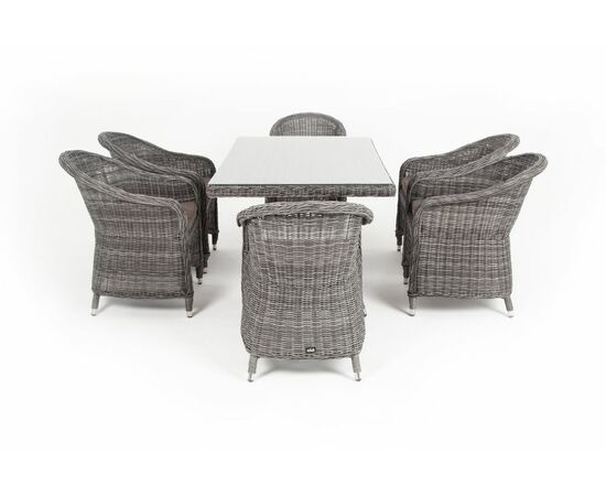 "Эспрессо" обеденная группа плетеная, цвет графит, изображение 8 | Интернет магазин мебели и декора LifeDekor